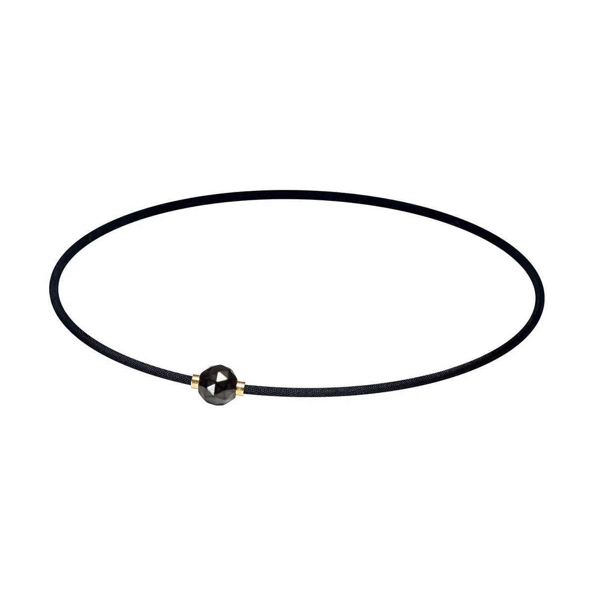 PHITEN Necklace RAKUWA Neck Metax Mirror Ball Cut Black 50cm | eBay