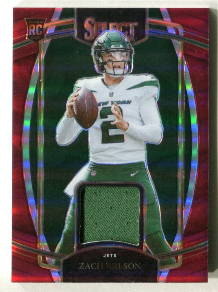 2021 Select Draft Selections Memorabilia Prizm Red #2 Zach Wilson