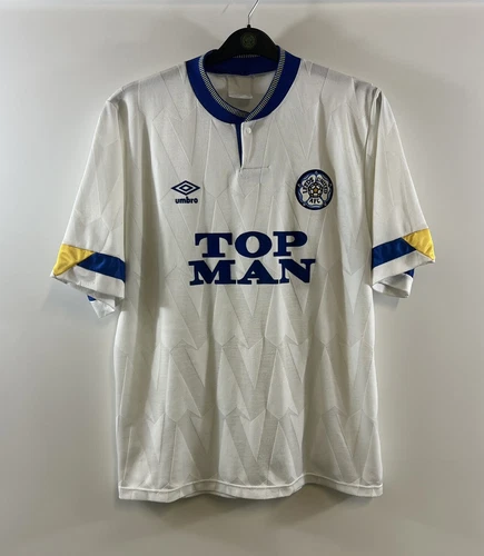Leeds United Home Football Shirt 1990/91 Adults Large Umbro A154