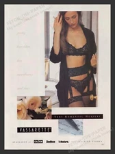 Vassarette 1990s Print Advertisement 1995 Romantic Hosiery Garter Sotckings