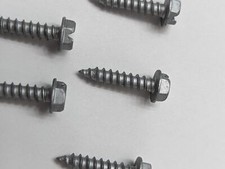  8 x 3/4" Hex Head Sheet Metal Screws Self Tapping Zinc Plated 08  Pack of 50