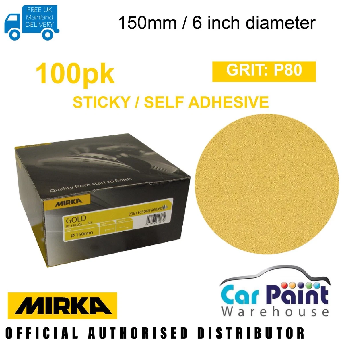 Mirka gold 2024 sanding discs