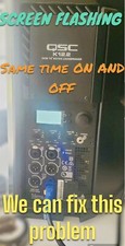 QSC K12.2 Amp REPAIR SERVICE - FLASHING SCREEN PROBLEM WE CAN REPAIR