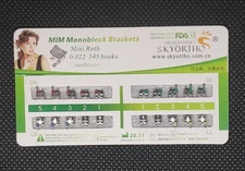 Dental Orthodontic Metal MIM Monoblock Brackets Mini Roth 022 Slot 345 hooks