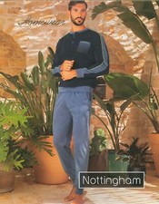 MENS BOY PYJAMAS PURE COTTON SERAPHIM POCKETS BRAND NOTTINGHAM ART.PG36495