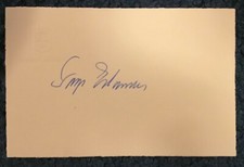 Tage Erlander Prime Minister of Sweden 1946-69 Signed Card / Autographed