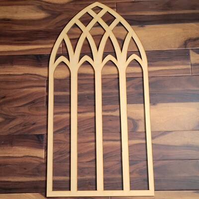 Kirchenfenster Deko Laser geschnitten Bogen Gebet Bildschirm Wand Skulptur Tafel 001