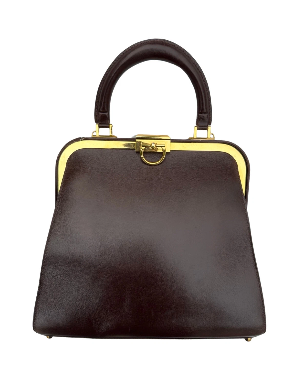 Sac à main 2 voies authentique DIOR vintage fermoir en cuir fabriqué en France