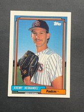 1992 Topps Jeremy Hernandez Base Card #211 San Diego Padres MLB Baseball