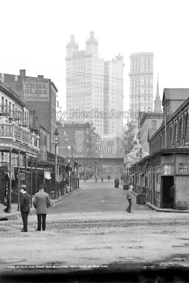 gmm-99 Park Row from Vessey, New York City 1904. Photo
