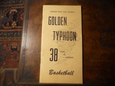 1964 NEWPORT NEWS Va High School Golden Typhoon 38 years of BASKETBALL booklet