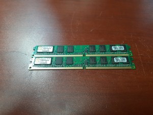 Kingston valueram memory 2gb (2x 1gb) dimm 240pin ddr2 800mhz / pc2-6400 - cl6 1.8v niet-gebufferd - niet-ecc (740617128499)