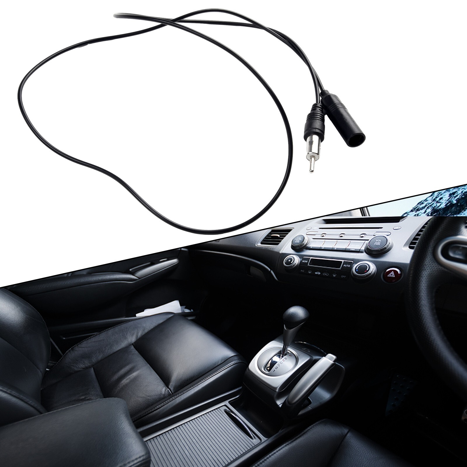 Improved Connectivity with Car Stereo Radio AMFM Antenna Extension Cable 100cm