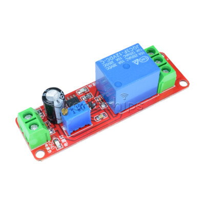 5PCS 12V DC Conduction Delay Relay Shield Module NE555 Timer Switch 0-10 Sec