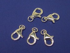 5 pcs Sterling Silver 925 LOBSTER CLAW 16mm x 9mm CLASP Total weight 4.7 grams