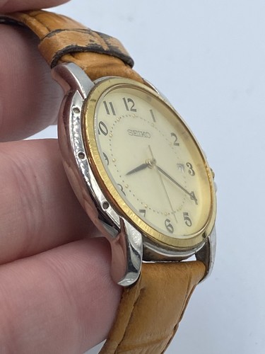 Reloj Seiko Vintage ¡Funciona! V732-0P79 092187 - Imagen 8 de 9