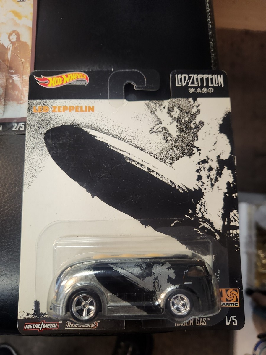 Hot Wheels Complete Led Zeppelin Set of 5 Collectible Real Riders
