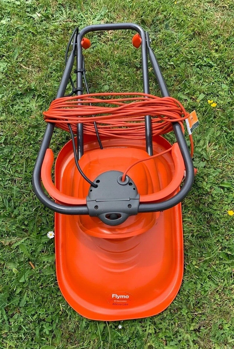 FLYMO MIRCO LITE 28 ELECTRIC GARDEN LAWN MOWER MICRO LITE ORANGE