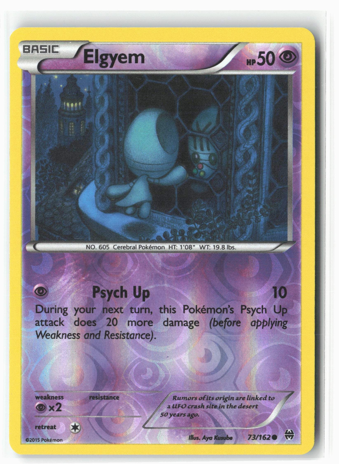 XY - BREAKthrough #73/162 Elgyem Reverse Holo