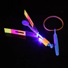 2x LED Rocket Helicopter Toys  - New!