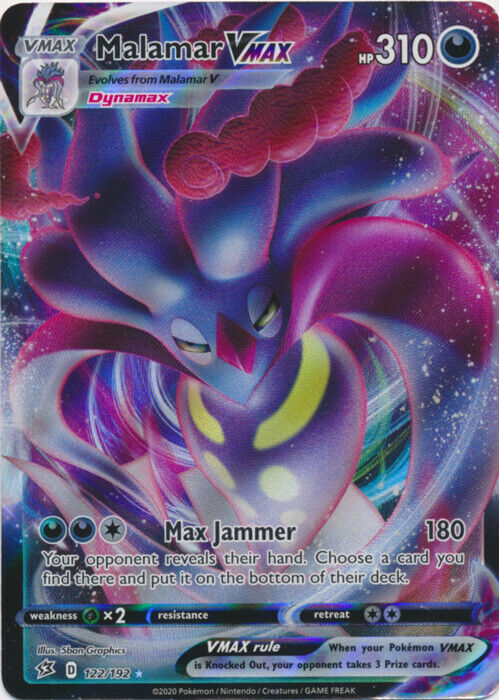 Malamar VMAX - 122/192 Pokémon JCC Ultra Raro Rebel Clash