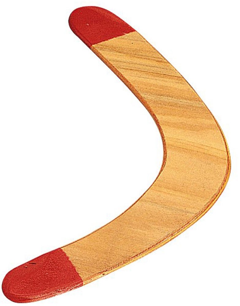 Boomerang en marqueterie - Jeux en bois unique pour adultes et enfants - Wallaby