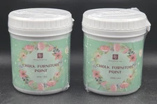 Lot of 2 New ShangTianFeng Chalk Furniture Paint Cans ~ 8oz each ~ Black