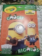 Minions Googly Eye Crayola Coloring Pad/Book - Ages 3 - NEW