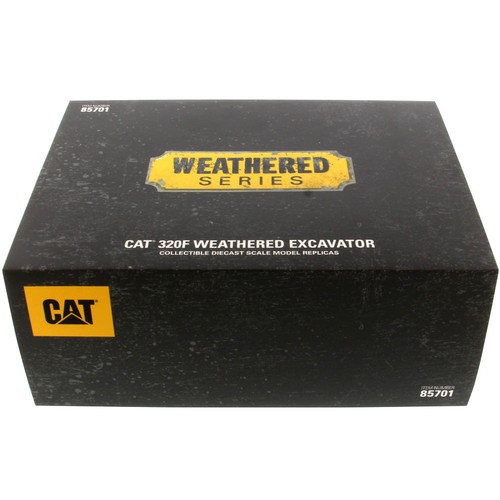 Diecast Masters 1:50 CAT 320F Escavatore – Edizione Meteo, Braccio E Cabina Mobili, Giallo