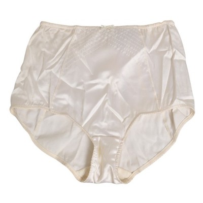 DOLCE & GABBANA Underwear Off White Silk High Waist Girdle Panty IT2/S 250usd