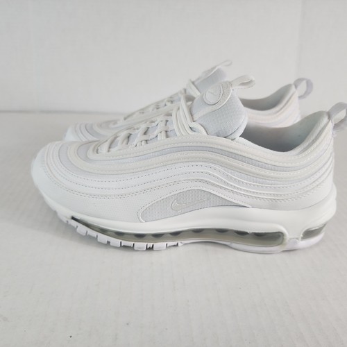 Nike Air Max 97 Shoes Youth 7Y Triple White Sliver Athletic Running Sneakers - Picture 5 of 12