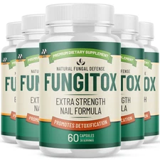(5 Pack) Fungitox Probiotic Supplement For Nail Health Fungi Tox 300 Capsules
