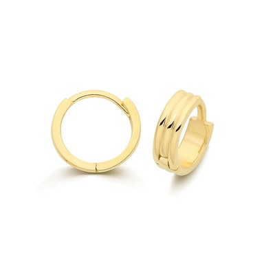 9 Karat Ohrringe Des Gelbgoldes Huggies