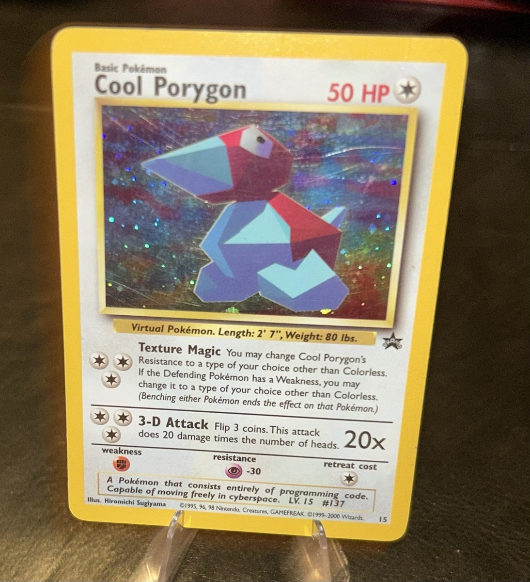Porygon Black Star Promo Holo Card 15/53 WOTC Cool Porygon | eBay Porygon Black Star Promo Holo Card 15/53 WOTC Cool Porygon | eBay
