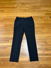 Adrianna Papell Womens Bi Stretch Amanda Fit Pants Size 8 Black Career NWT $89
