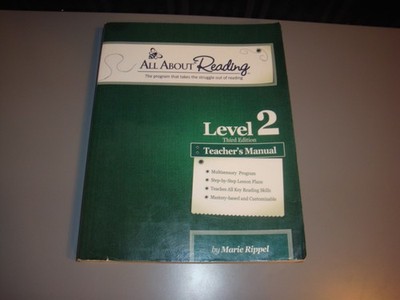 All About Reading Level 2 Third Edition Teacher's Manual Marie Rippel Homeschool
