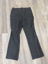 Investments Gray Pinstripe Pull On Dress Pants Size MR Medium Regular