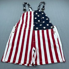 Chubbies Overalls Shortalls Mens 2XL USA Flag...