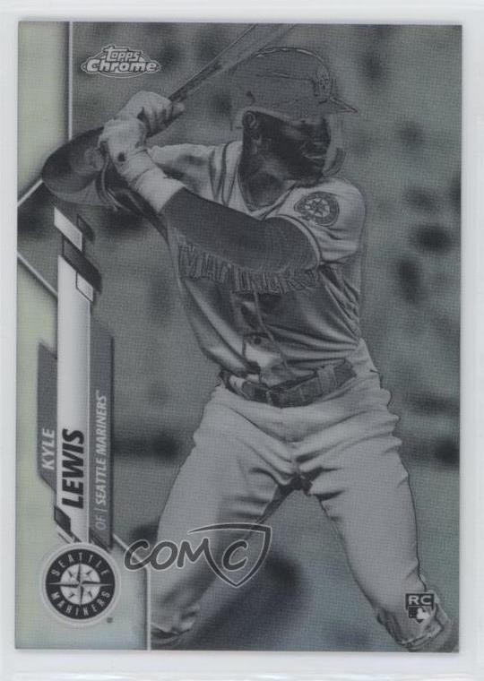 2020 Topps Chrome Negative Refractor Kyle Lewis #186 1u6