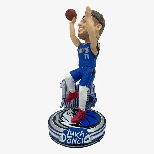 Luka Doncic Dallas Mavericks 10,000 Points Milestone Bobblehead NBA Basketball