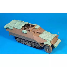1:35 Scale WWII German Sd.Kfz 251 Halftrack Resin Stowage Tarps Upgrade NO TANK