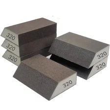 6 Pack 320 Grit Sanding Sponge Fine Sanding Blocks for Wood Drywall Metal