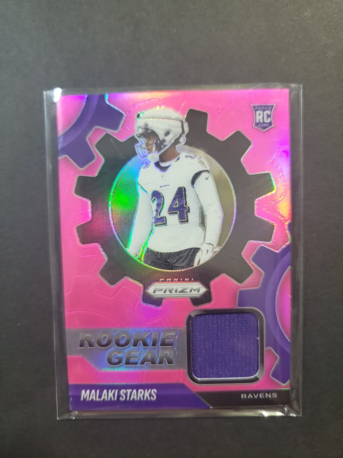 Malaki Starks Pink Rookie Gear Patch From Prizim