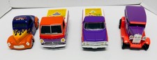 LOT- 4 LIBERTY CLASSICS TEDD CYCLE BANKS -MODEL A '67 CHEVY '64 DODGE '41 WILLY