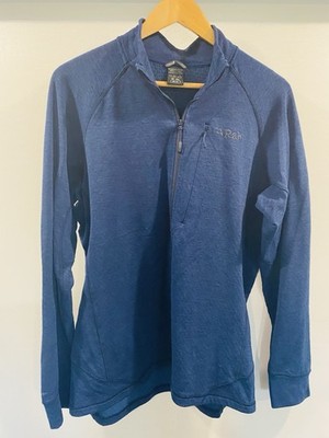 RAB Nexus 1/2 Zip Thermic Grid Fleece Mid Outer Layer Sweater Hiking Men s XL