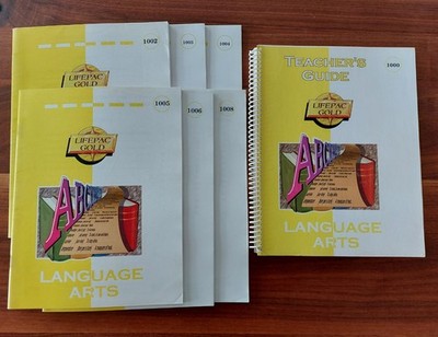 Homeschool Curriculum Lot 10th Grade LIFEPAC Language Arts Workbooks & Teacher's