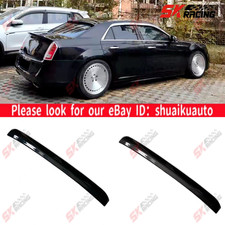 Fits Chrysler 300 300s 300c Abs Carbon Lookglossy Black Rear Roof Spoiler Wing