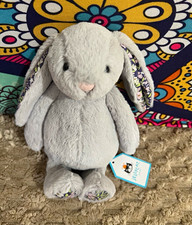 Jellycat Blossom Silver Bunny Bloom Small Grey Plush Soft Toy With Tags BPS6BJ