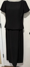 Jones New York Dress Women's Black 2-Piece Top  Skirt Set Size 10