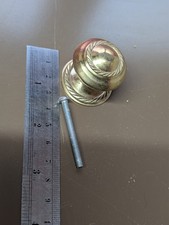 12 x Pomello per armadio/cassetto 35 mm in ottone massiccio lucido stile georgiano con viti